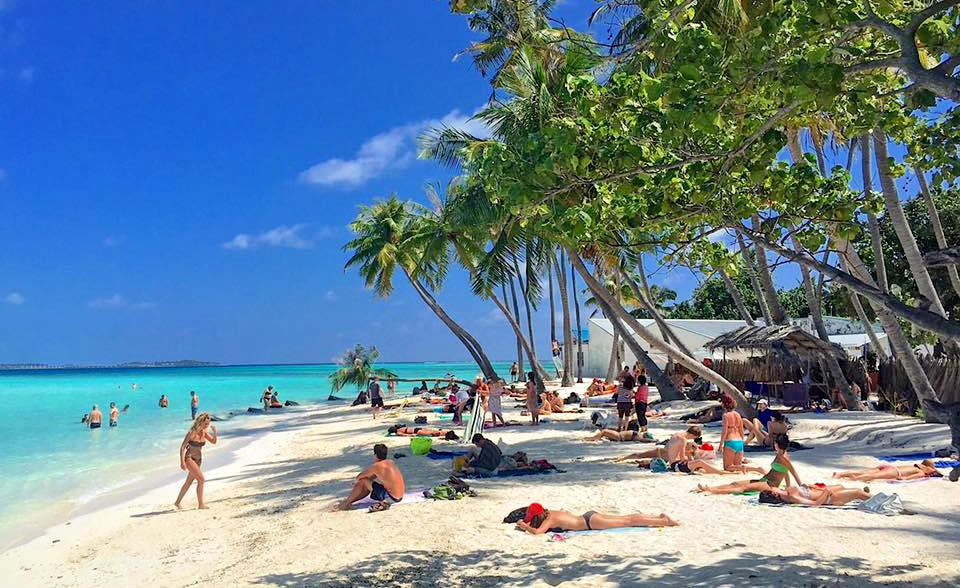 Maafushi Bikini Beach in Maldives